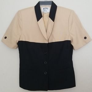 Kasper Vintage Black & Tan Blazer